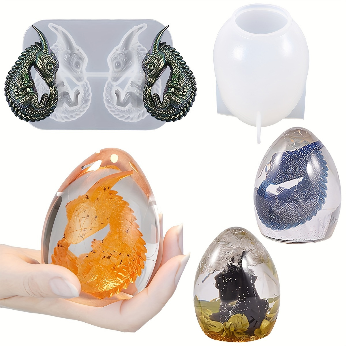 Moldes de ovo de dragão de sil - Resin Craft Ideas avaliação e preço